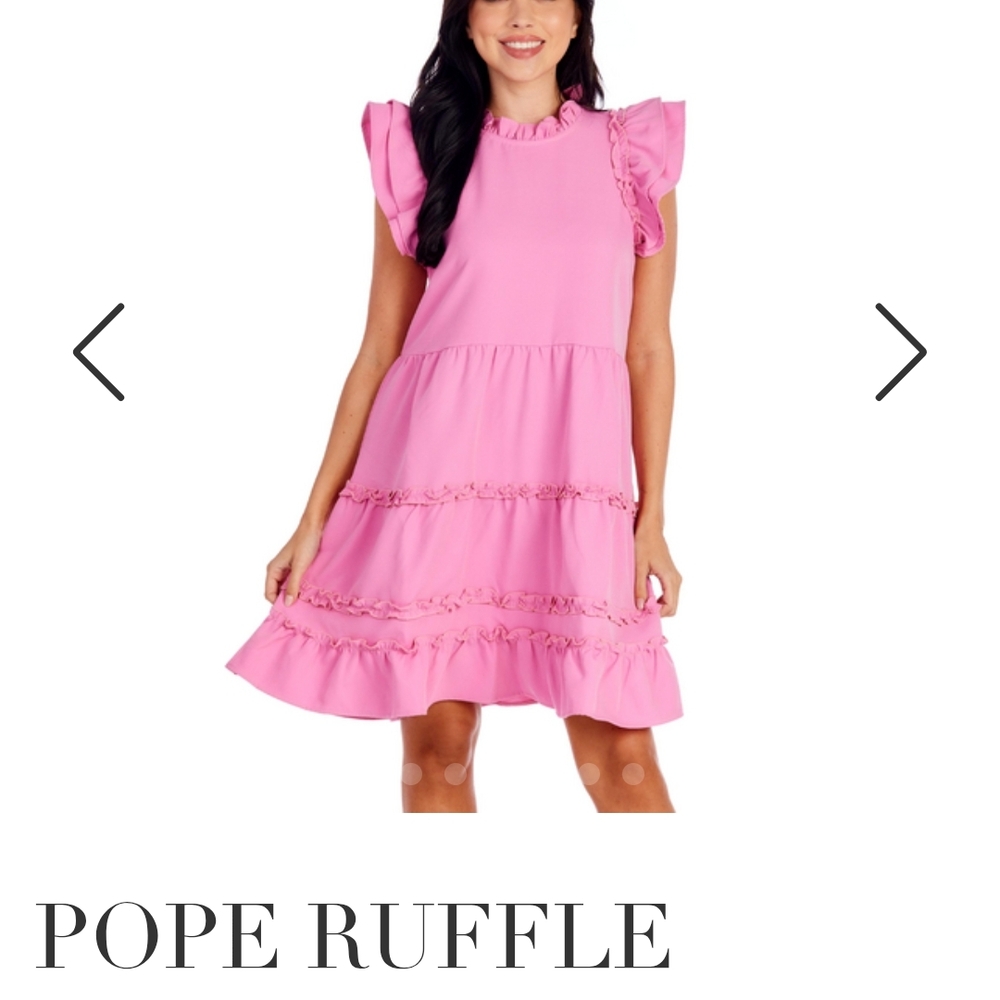 Pink Ruffle Dress - Picture 2 of 8